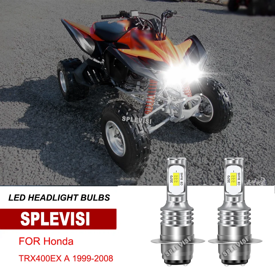 

LED Headlight Bulbs Xenon White for ATV UTV Honda TRX300EX A 2007-2008 TRX400EX A 1999-2008 TRX400X AC 2013-2014