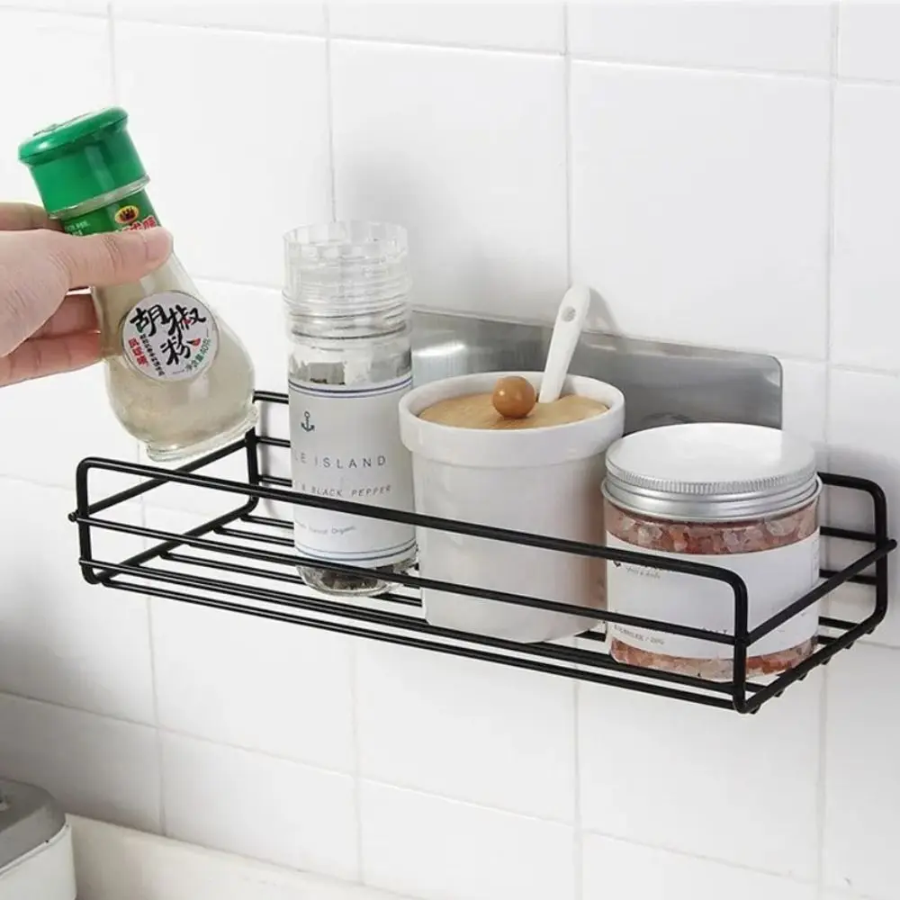 Bathroom Shelf Kitchen Organizer Shelves Iron Storage Rack Shampoo Holder for Bathroom and Kitchen Storage Shelfs