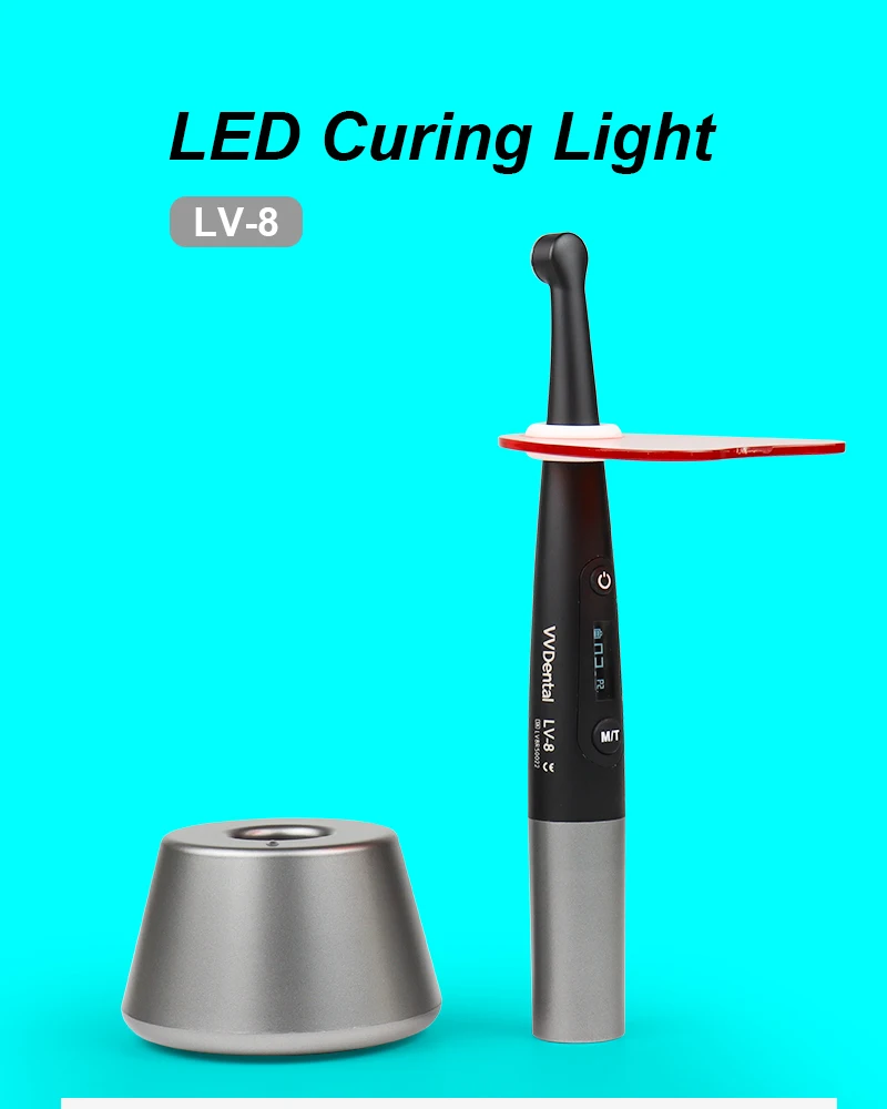 VVDetnal Kabellose LED-Lichthärtelampe 2200mW/cm² Dental-Photopolymerisator 3-Sekunden-Harzhärtungslampe Drahtloses Zahnarztgerät – Detail 1