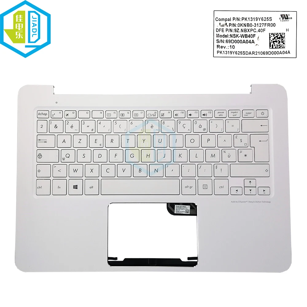 Imagem -06 - Capa de Teclado Palmrest Top para Asus Francês Italiano Azerty Asus Zenbook Ux305 Ux305ca Ux305fa Ux305f 90nb06x1 R31fr1 3130be00