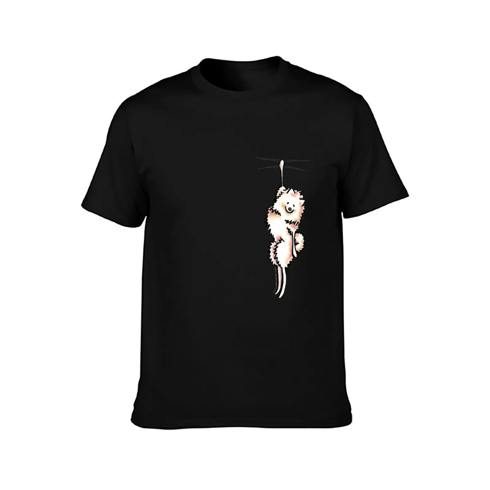 Clingy White Pomeranian T-Shirt funny t shirts dark humor T-Shirt