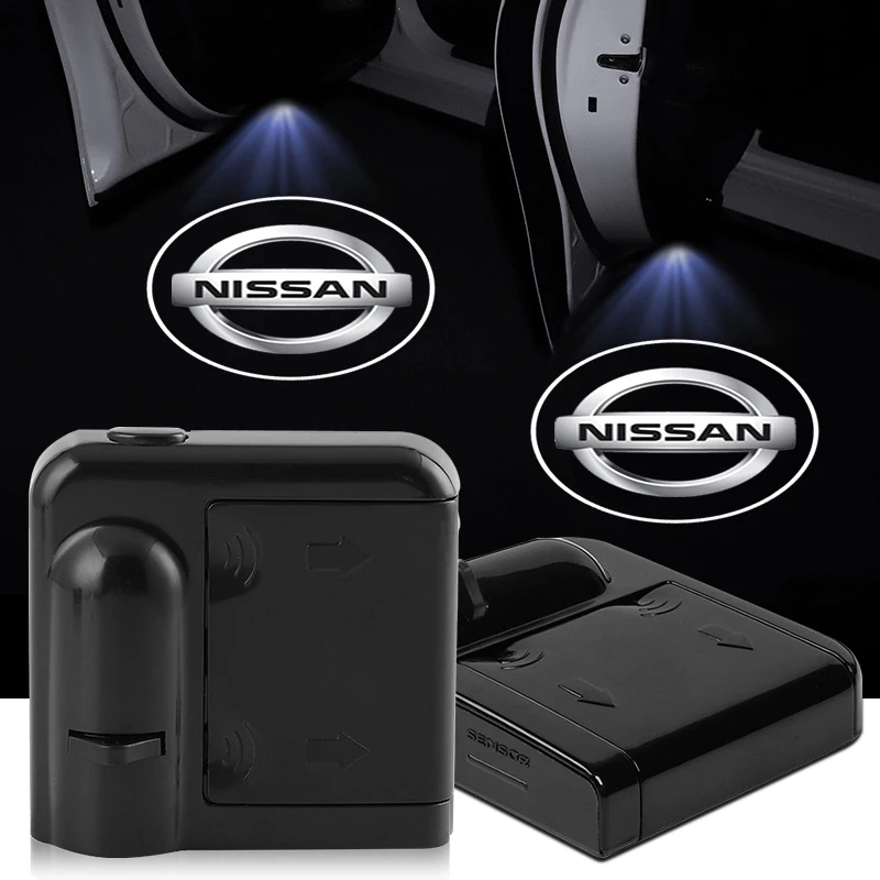 Nissan car door projection lights, high-definition car logo greeting lights, non-destructive installation, night safety alerts