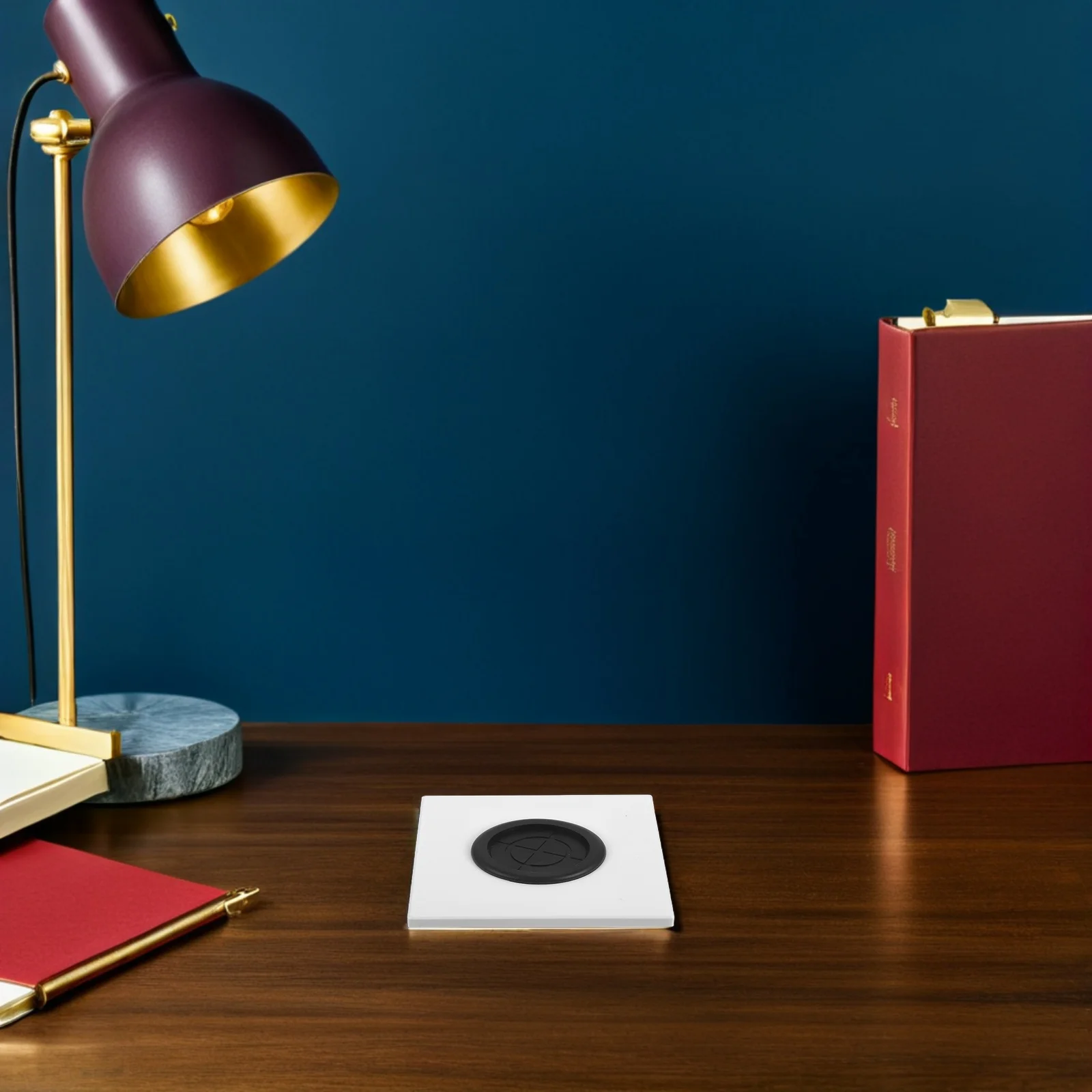 

5Pcs Cable Pass Through Wall Plate Rubber Blank Electrical Outlet Cover Decorative Wall Panel for Office Home Cable Management