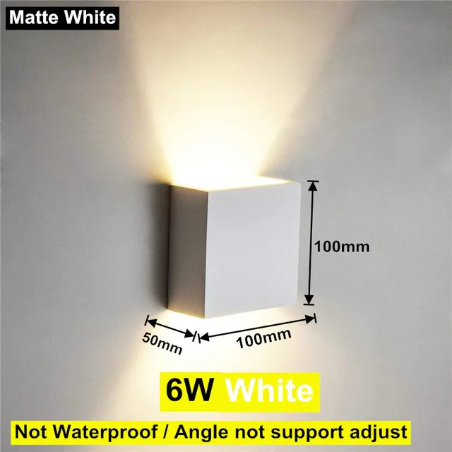 LED 6 W/12 W Outdoor Waterdichte IP65 Wandlamp Veranda Tuin Wandlamp & Indoor Slaapkamer Woonkamer decoratie Verlichting Lamp