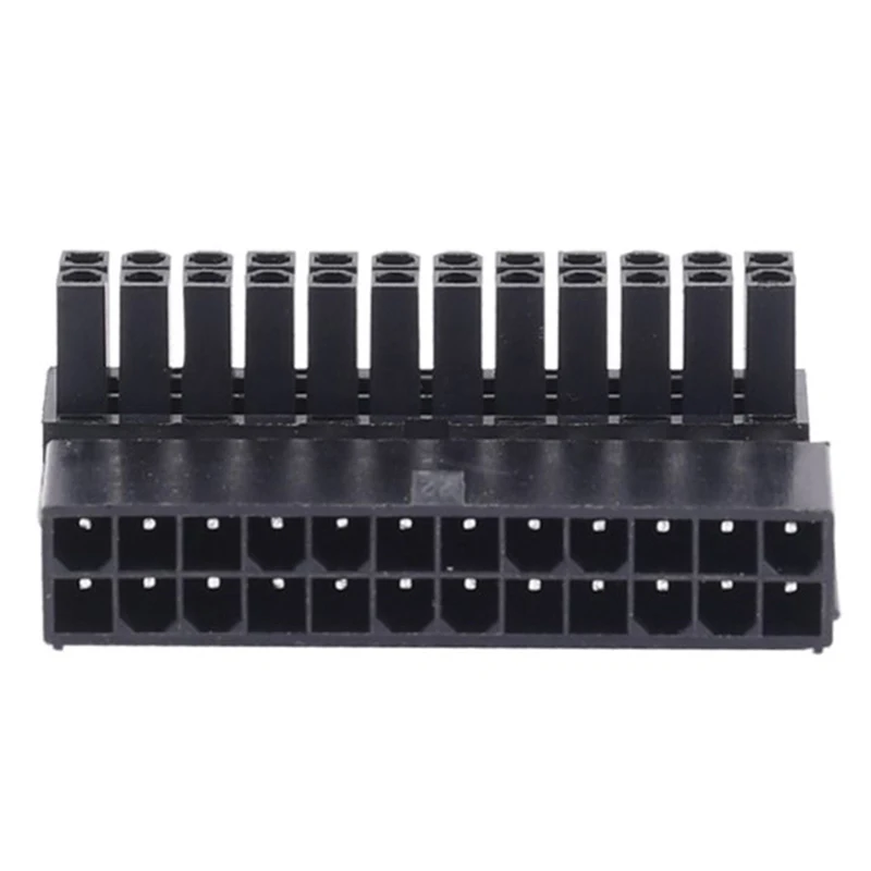 Computer Motherboard ATX Power Supply 24P To 90 Degree Connector ATX 24Pin Female To 24pin Male Power Plug Adapter