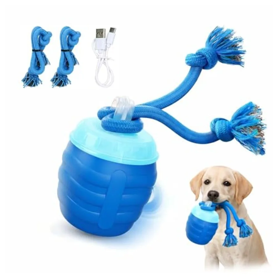 

Интерактивный мяч для собак Smart Motion Pet Ball, активируемый движением, автоматически катящийся мяч для собак маленьких, средних и крупных пород с музыкой.