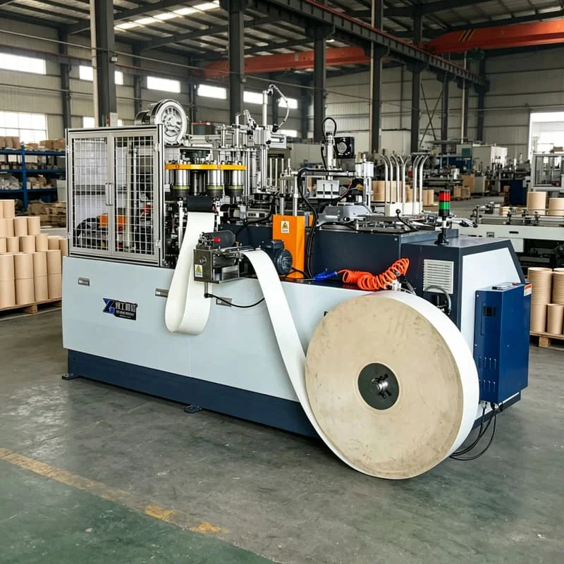 Servo Driven Paper Cup Forming Machine High Speed 160pcs min Touch Screen PLC Control  Beverage Cup Production Line Customized