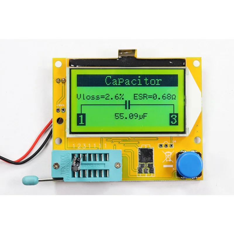 LCR-T4 Graphic Multifunctional Tester, Transistor Tester, Resistance Capacitor ESR Controllable Silicon