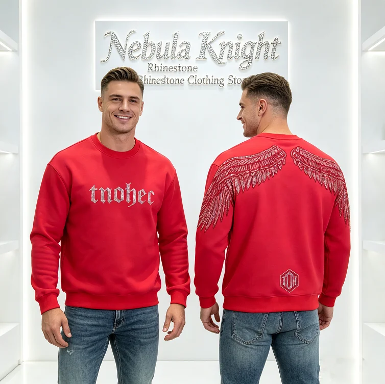 Moletom Masculino de Luxo com - Oversized Crewneck Fleece avaliação e preço