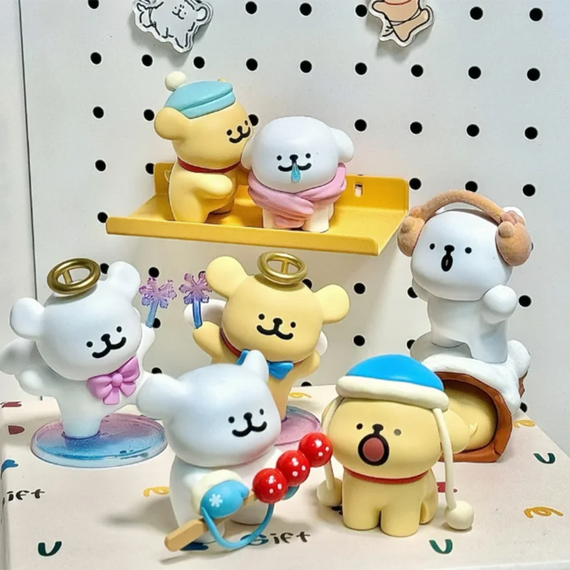 Maltese Line Puppy Warm Series Blind Box Action Figure Mysterious Box Doll Toys Bag cute Christmas Toys Birthday Gift