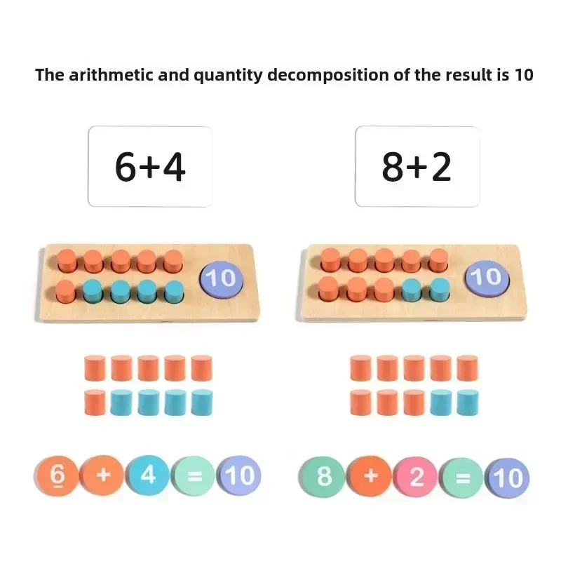 Kinderen Wiskunde Rekenen Houten Digitale Ontleding Rekenen Montessori Spelletjes Baby Vroeg Leren Onderwijs Speelgoed
