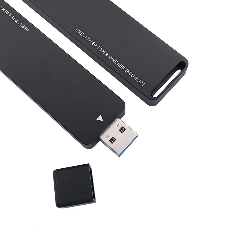 Caja SSD M2 SSD NVME, carcasa USB 3,1 tipo A a PCI-E M.2 NVME, carcasa para disco duro móvil, carcasa M.2 SSD, adaptador USB M.2