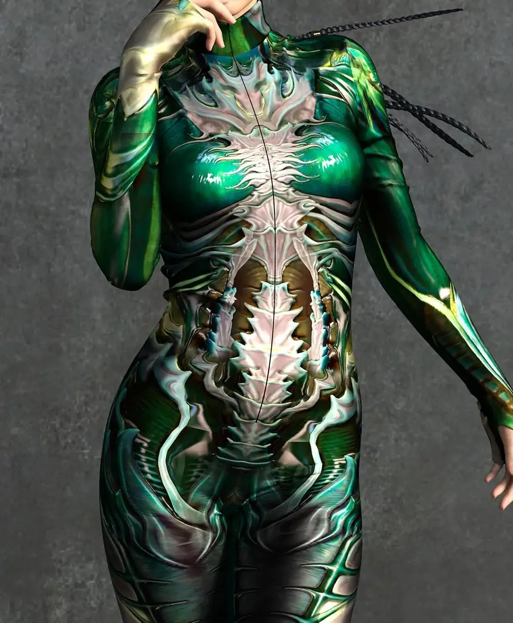 Damen Sexy Rüstungs-Overall für Feiertage, Partys, Halloween, Karneval, Cosplay-Kostüm, Steampunk-Maskerade-Bodysuit – Detail 9