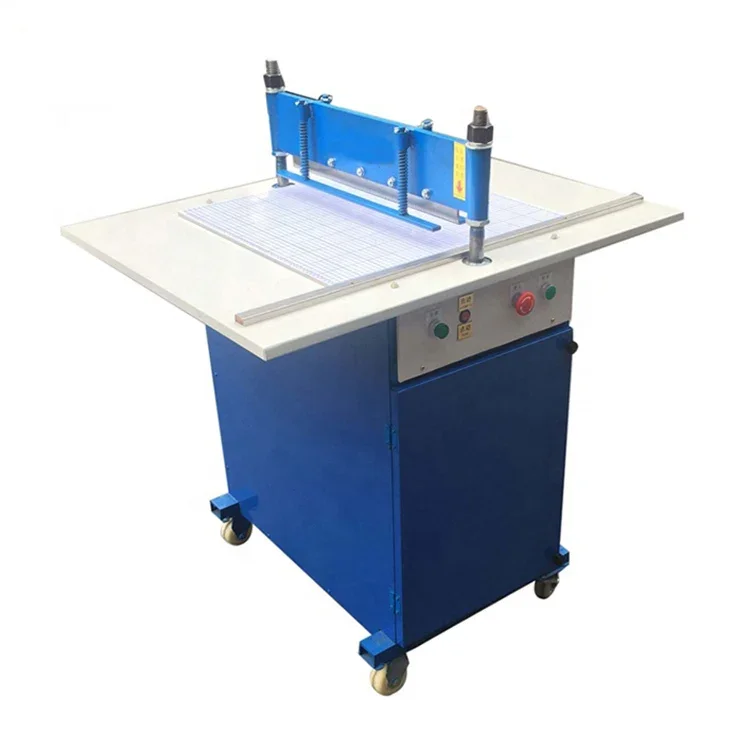 Top Quality Flat Knife Textile Sample Cutter Zigzag Leather Cutting Machine