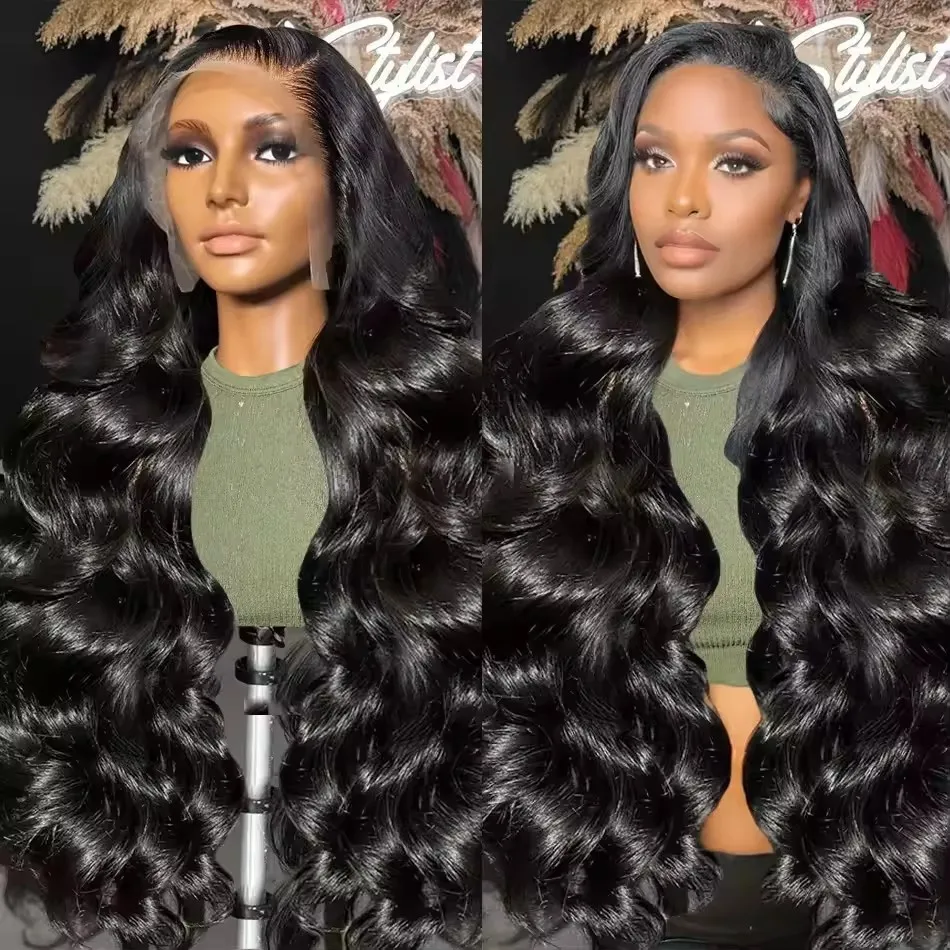 Body Wave Human Hair Wigs 13x6 13x4 HD Lace Frontal Wig 100% Human Hair Brazilian Remy Curly Human Hair Transparent Lace Closure