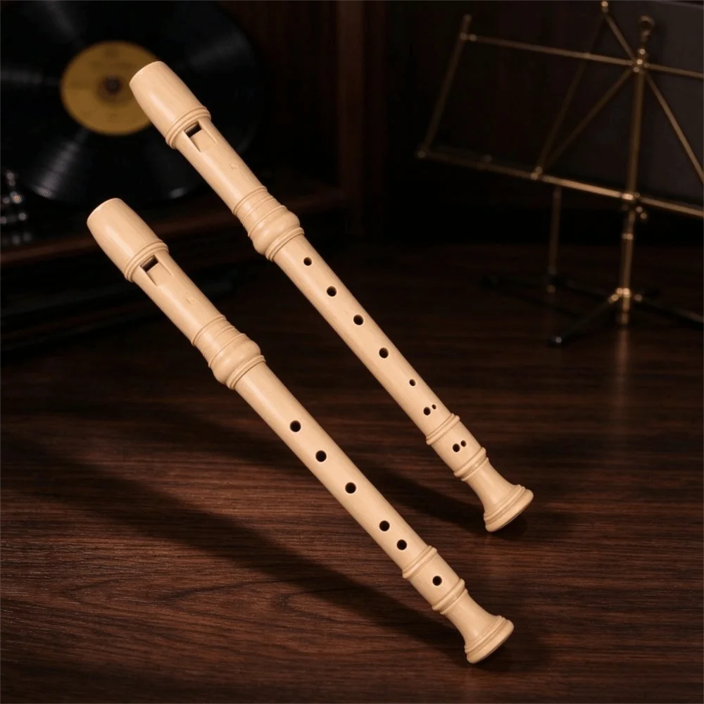 Easy To Adjust Eight Hole Soprano Recorder Food Grade ABS 6/8 Holes Clarinet High Pitched Non-Toxic Vertical Flute Kids Gift