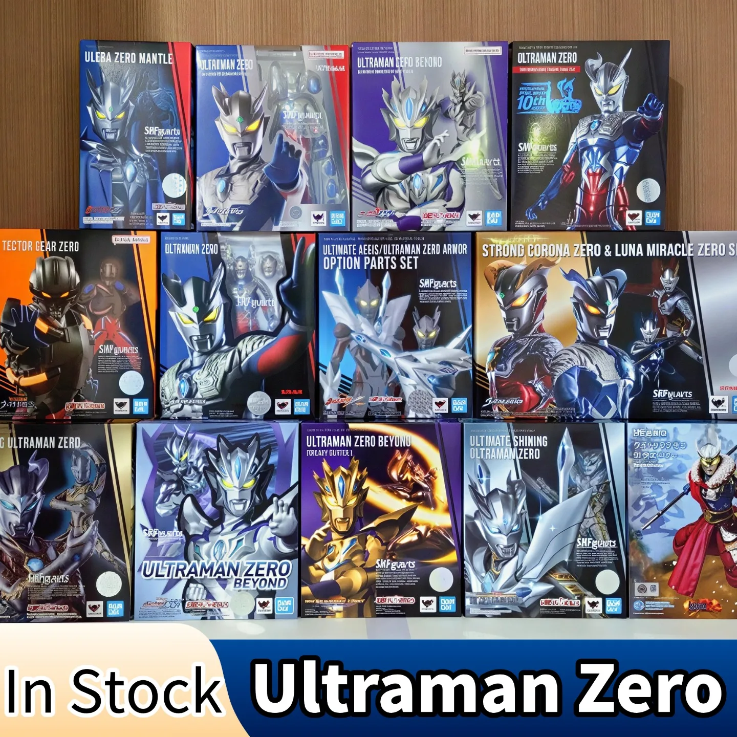 

Bandai S.H.Figuarts Ultraman Zero Golden Beyond Shining - Electroplated Training Armor Fully Articulated Model In Stock