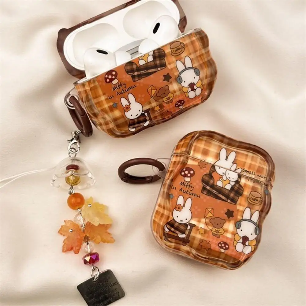 미피 이어폰 보호 케이스 귀여운 애니메이션 만화 창의적이고 간단한 카와이 방지용 이어폰 보호 케이스 장식 선물