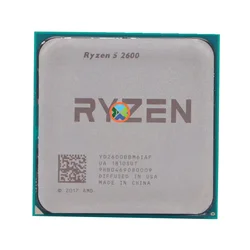 Processeur CPU Ryzen 5 2600 R5 2600 3.4 GHz, six cœurs, douze fils, 65W, prise YD2600BBM6Itains, AM4