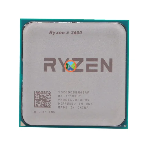 Ryzen 5 2600 R5 2600 3,4 GHz Procesador de CPU de seis núcleos y doce hilos 65W YD2600BBM6IAF Socket AM4