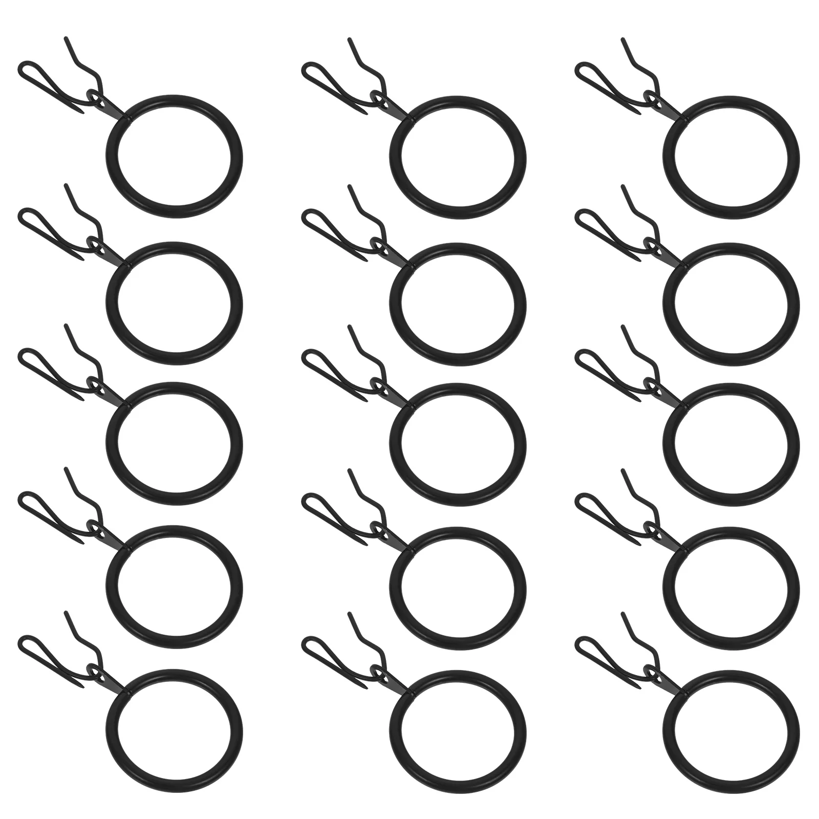 

40 Sets Curtain Ring Hangers Pole Rings Coat Drapery Hooks Iron Metal Baby with for Drapes