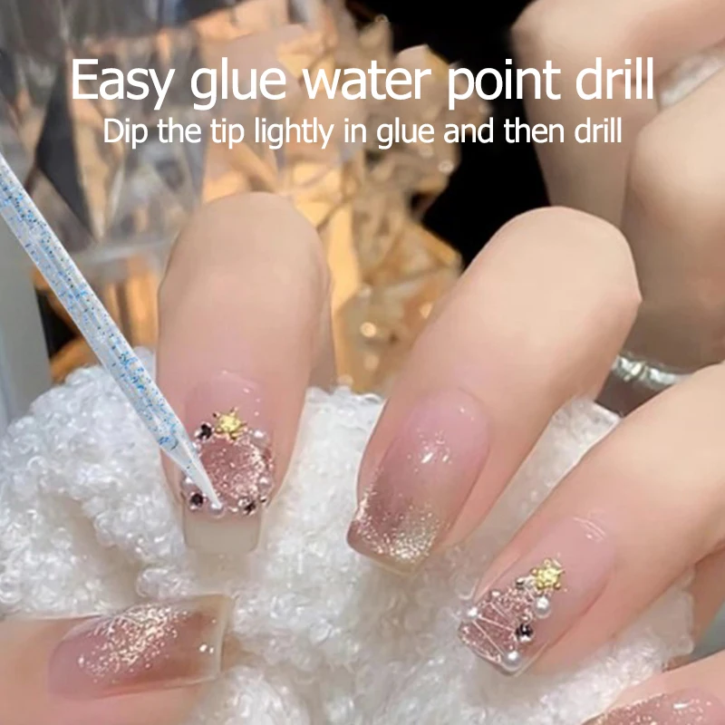 50 pz asta di cristallo bastoncino per unghie premium cuticole spingitori rimozione nail art manicure puntamento asta per trapano strumento per la rimozione della colla