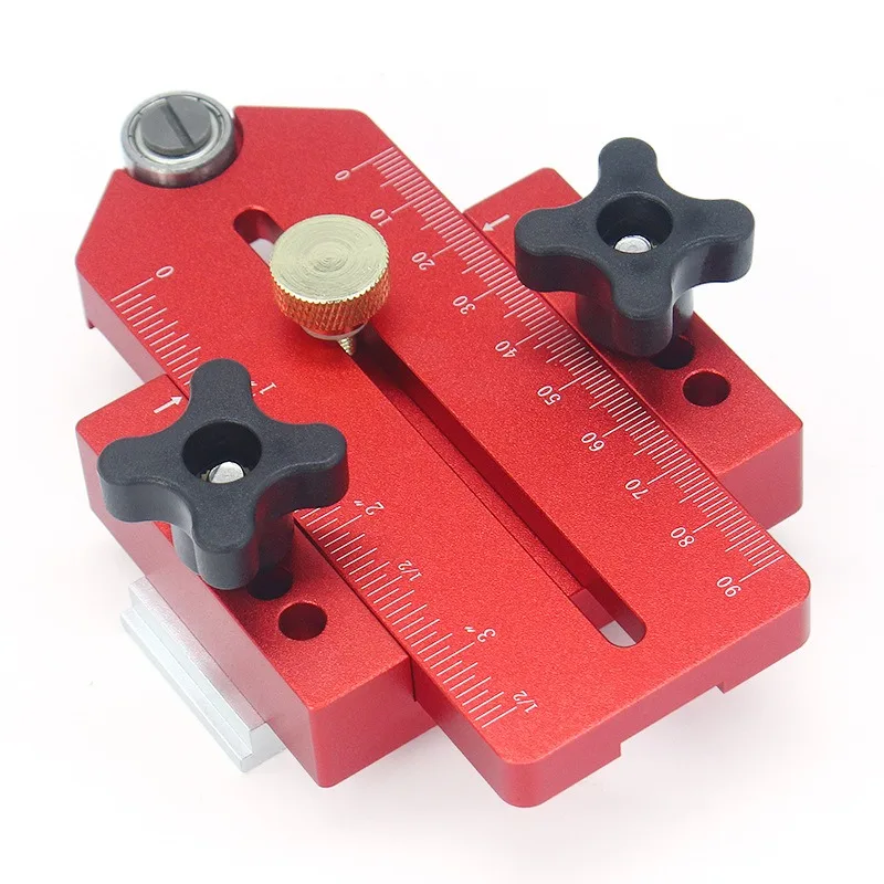 Inverted Table Saw Limit Fence Woodworking Roller Positioning Tool Workbench Sliding Groove Cutting Fixing Accessory