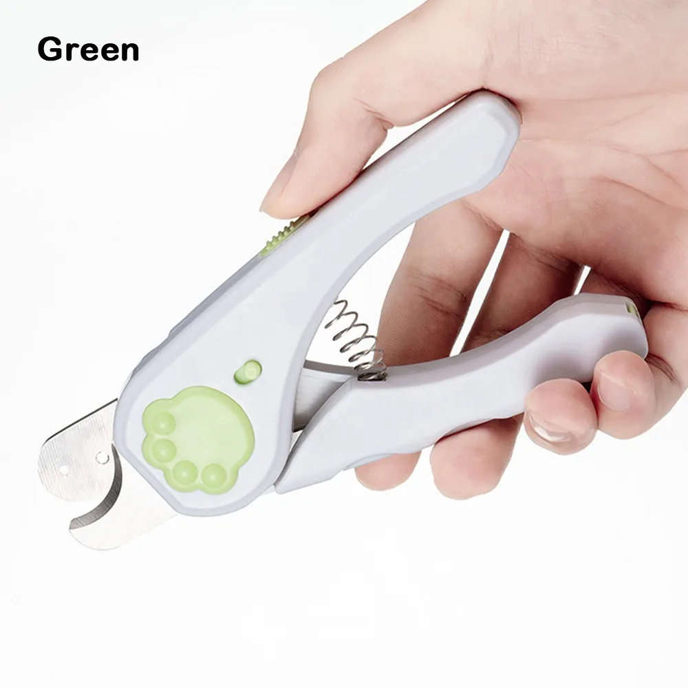 

New Multifunctional Cat Nail Clippers LED Light Portable Dog Nail Cutter Pet Claw Trimmer Pet Supplies