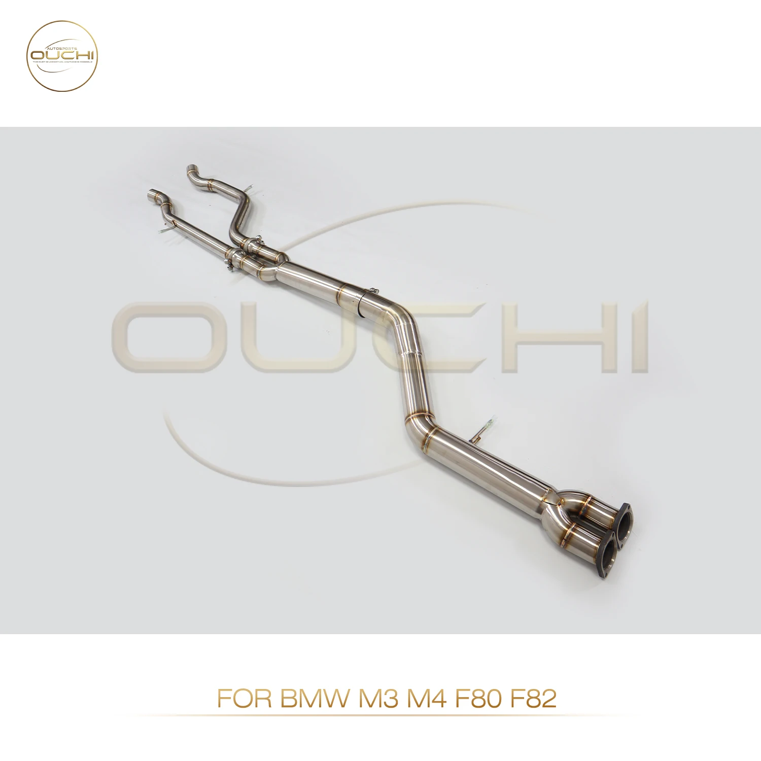 High performance middle pipe for BMW M3 M4 F80 F82 OUCHI Exhaust system Stainless steel Single tube Car Accessories