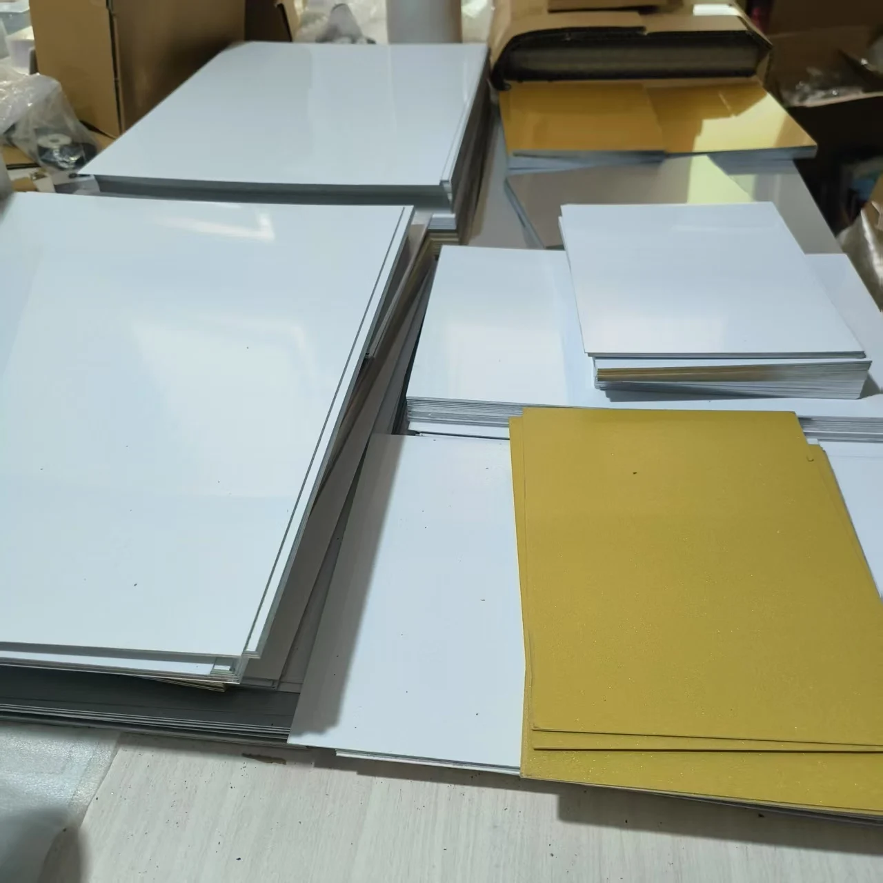 0.7mm Thickness 300x400mm 10sheets Sublimation Blank Metal Aluminium Plates Printing By Flat Heat Press