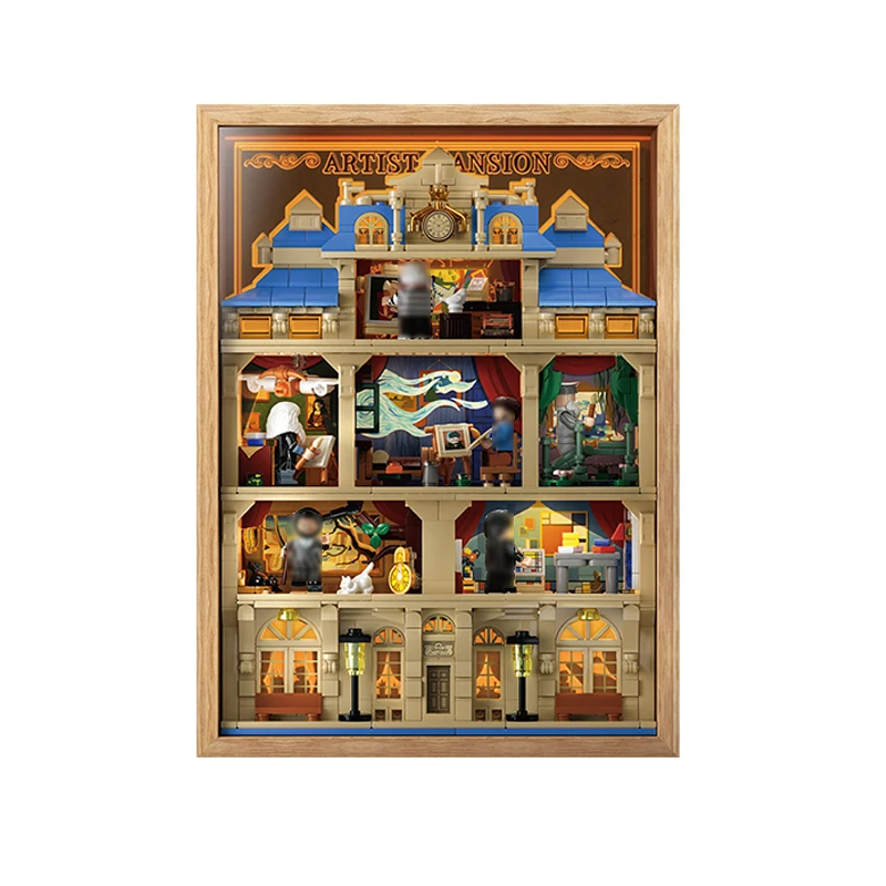 

Weekit Master Night Lights Painting Building Blocks Creative Art Museum Model Matching Figuren LED Lights Children DIY Toys Gift