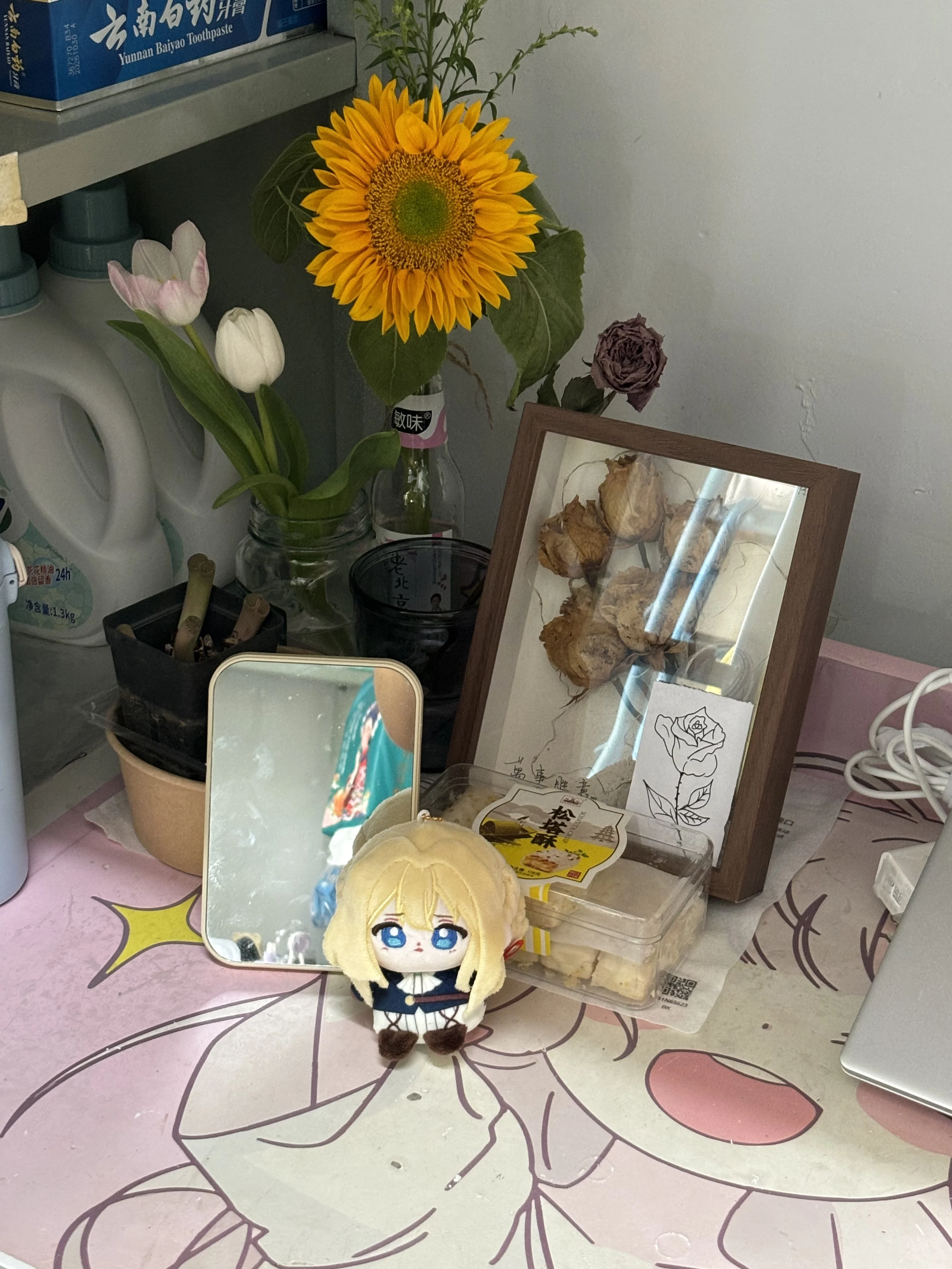 

Anime Violet Evergarden Mascot Costume Plush 10cm Dolls for Cosplay Keychain Birthday Gift