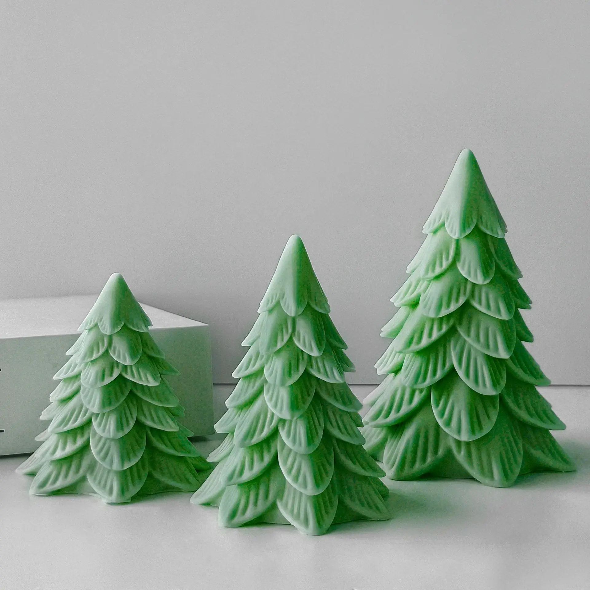 

3D силиконовая форма для рождественской елки, ароматические свечи ручной работы, форма для орнамента из гипсовой смолы, принадлежности для изготовления рождественских свечей