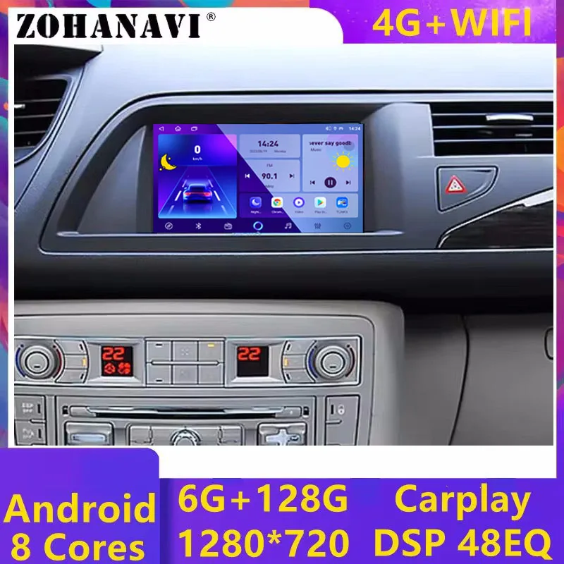 DSP Android Autoradio Carplay For Citroen C5 X7 2Din Screen HeadUnit  Radio Video Audio Stereo Multimedia Player GPS Navigation