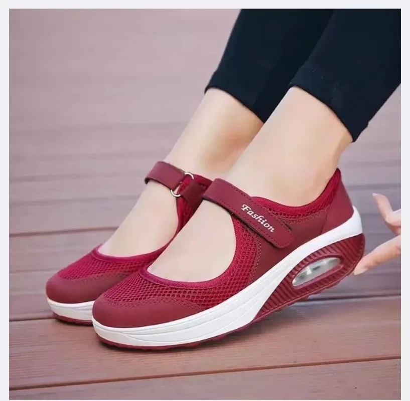 Zapatillas planas suaves para mujer, zapatillas sin tira, zapatillas vulcanizadas para correr,