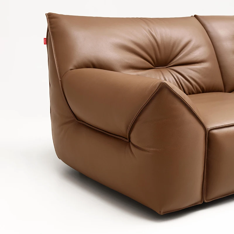 سعر المصنع أريكة إطار من الخشب الصلب أثاث المكاتب طقم أريكة حديث تصميم فاخر أريكة مكتب جلدية