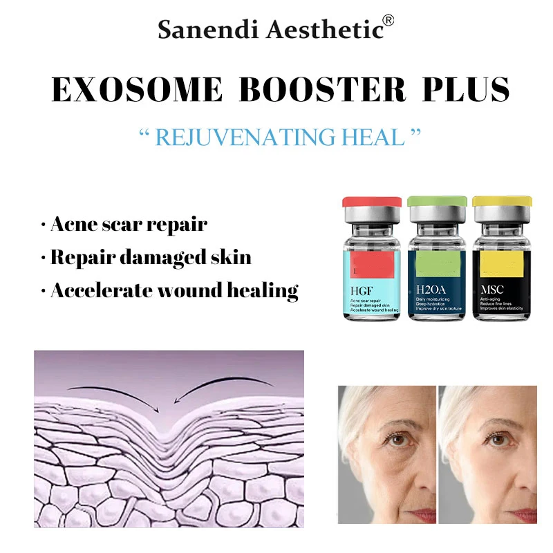 OEM ﻿ مصل Exo-somes حمض الهيالورونيك ماجيك Exosomas Plus Dermapen ترطيب مضاد للشيخوخة فيتال يوقظ الليفية 7 مل * 5 قوارير