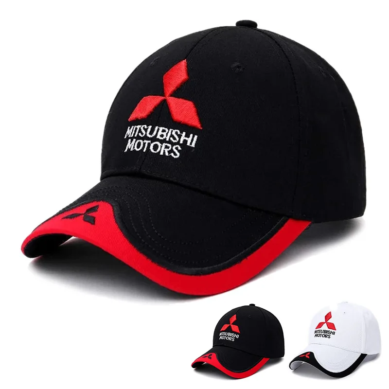 Men Women Embroidered Baseball Cap Outdoor Summer Sports Hat Sunscreen Cap For Mitsubishi ASX Lancer 9 Pajero Outlander 3 EX