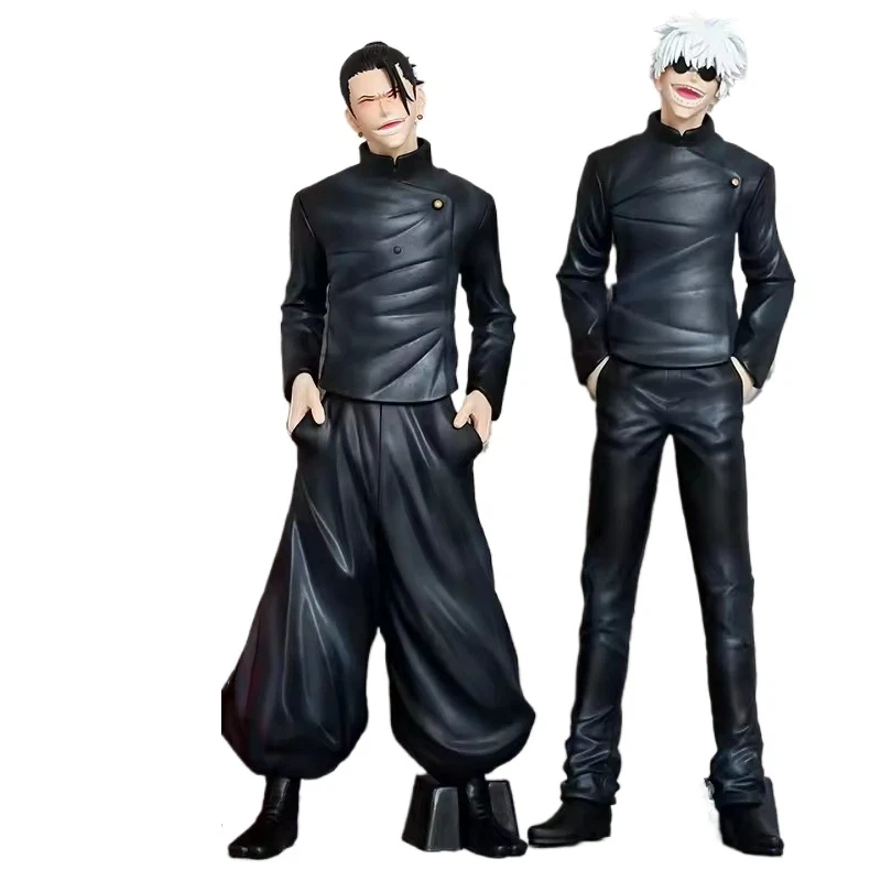 Figura de Anime Jujutsu Kaisen de 30 cm, Satoru Gojo en Pose Akimbo, Modelo Grande de Juguete Coleccionable, Figura de Acción de Geto Suguru en PVC