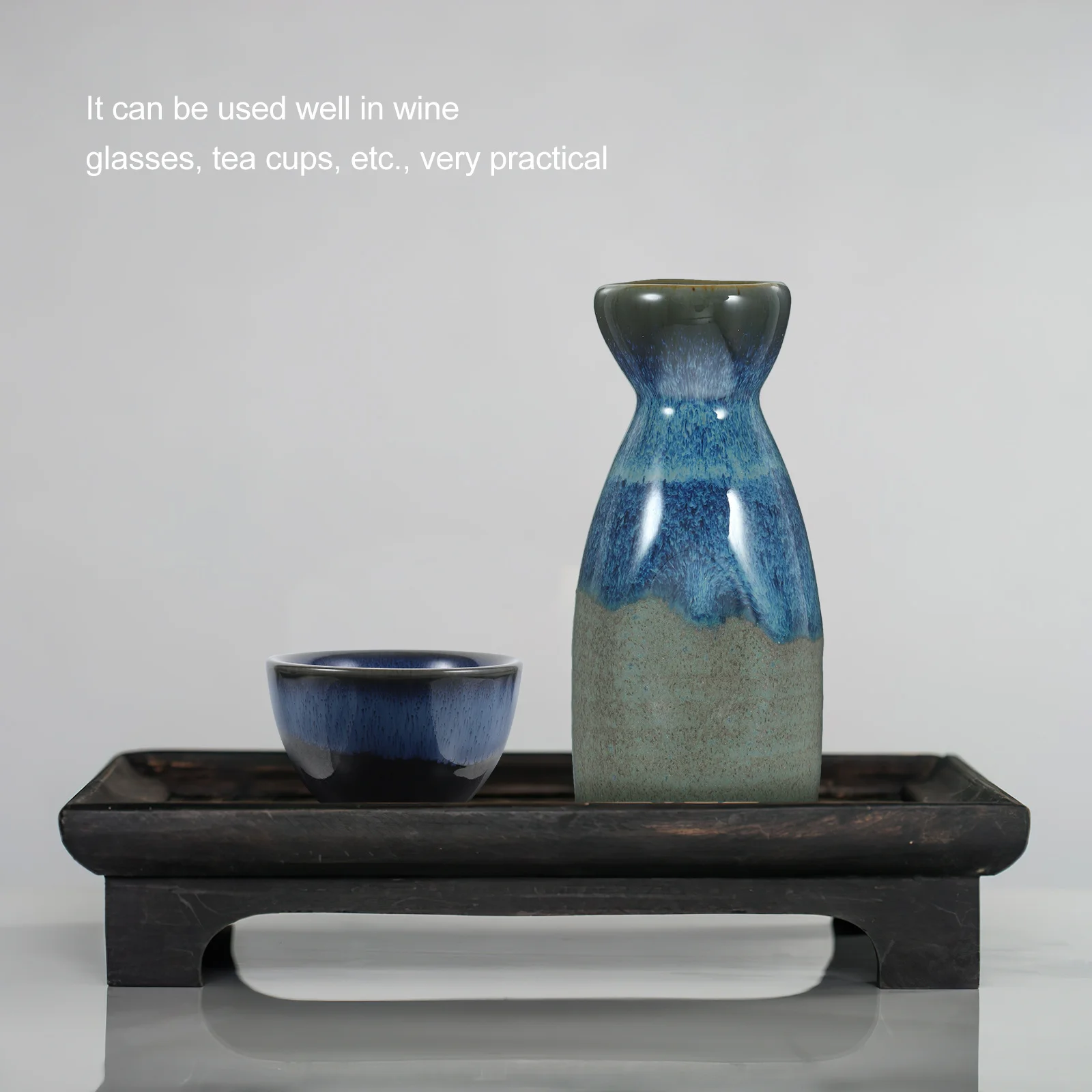 

2Pcs Japanese Style Ceramic Sake Cups Smooth Exquisite Wine Glasses for Tea Sake Serving Home Bar Ceramics Bowl Cup