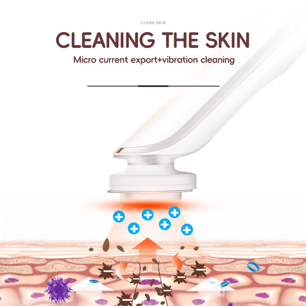 Nettoyant pour le visage masseur Facial EMS microcourant Machine de Lifting du visage Anti-âge masseur Facial raffermissement de la peau outil de soins de la peau