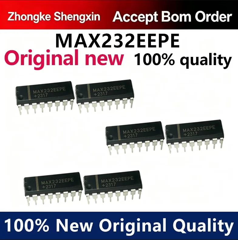 （5pcs-100pcs）New original MAX232EEPE MAX232 RS232 serial communication conversion integrated chip