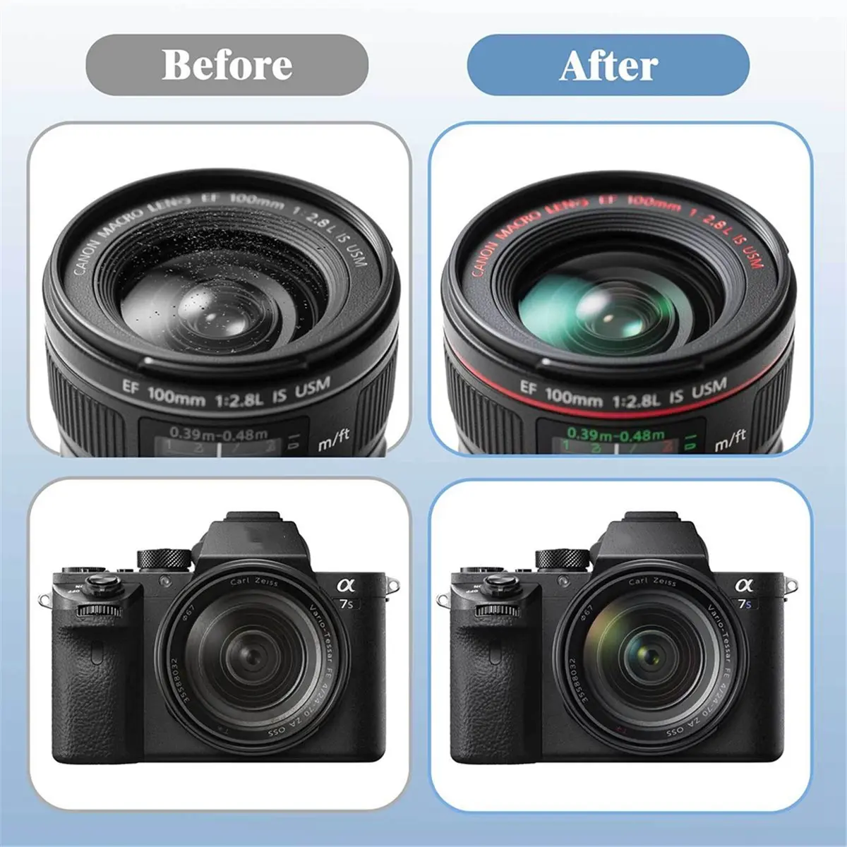 Comprehensive Camera Lens Cleaning Kit for DSLR & Mirrorless - , - Includes Tools & Bag