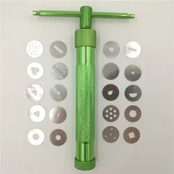 19 Discs Pottery Clay Clay Extruder Craft Cake Sculpture Sugarcraft Sculpt Modeling Tool High Quality