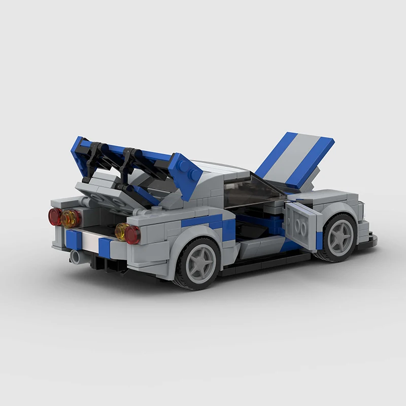 Sportwagen Racing R34moc kompatibel mit LEGO Small Particle Puzzle Education Assembly Kinderbausteinspielzeug