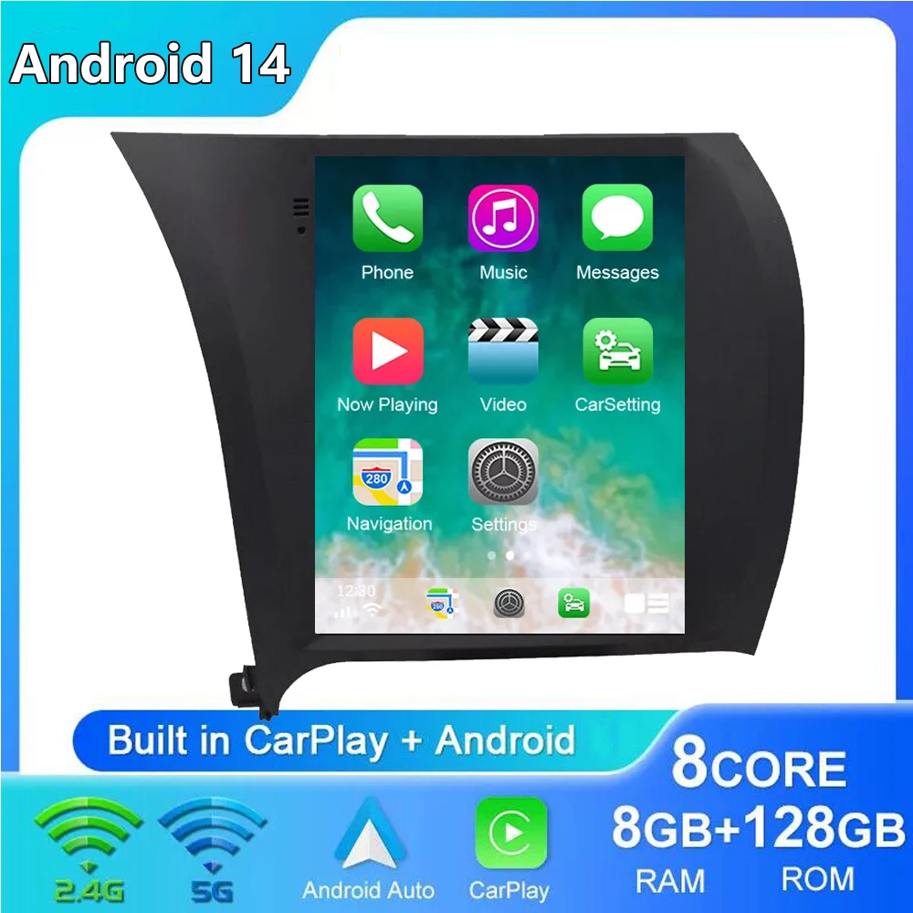 

9.7 "Vertical screen Android14 Carplay Auto For KIA K3 CERATO FORTE 3 2013 - 2016 2017 video Player Multimedia Car Radio 4G+WIFI