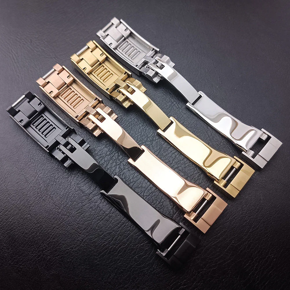 20mm Quality Natural Rubber Men's Watch Strap For Daytona Silicone Arched Watchband 9mm*16mm Adjustable clasp strap accessories