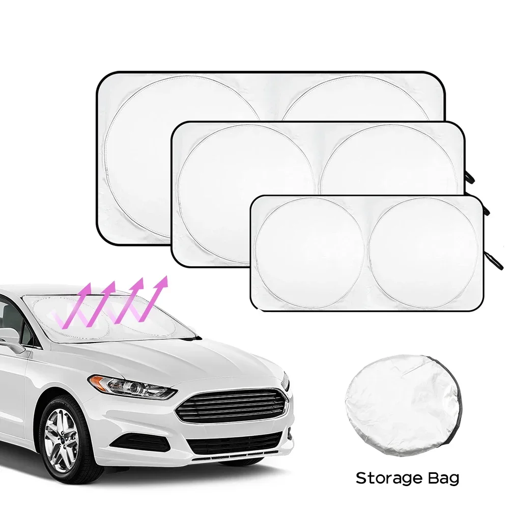 Car Sunshade, Sunscreen, Thermal Insulation, Sunshade Curtain, Front Windshield, Car Mounted Sunshade, Car Interior Cooling