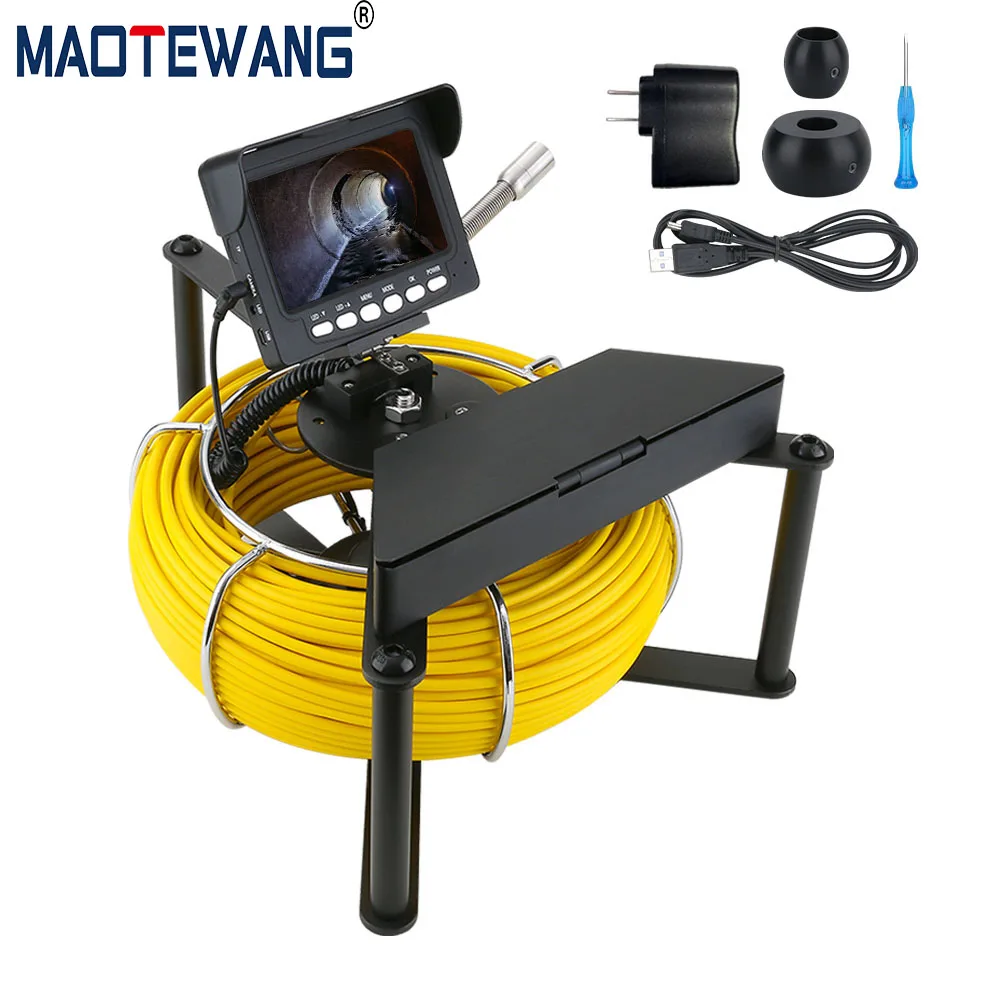 MAOTEWANG Sewer Pipe Inspection Camera 17MM 4.3