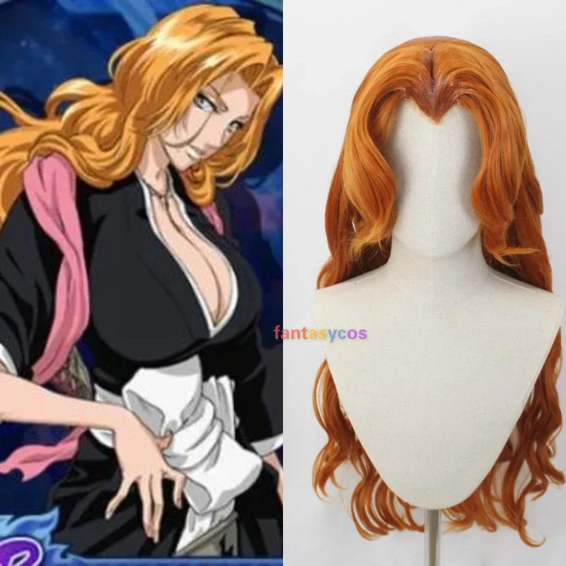 

Matsumoto Rangiku Косплей Парик Аниме BLEACH Золотые Длинные Вьющиеся Термостойкие Синтетические Волосы Хэллоуин Ролевые Игры Опора Аксессуар